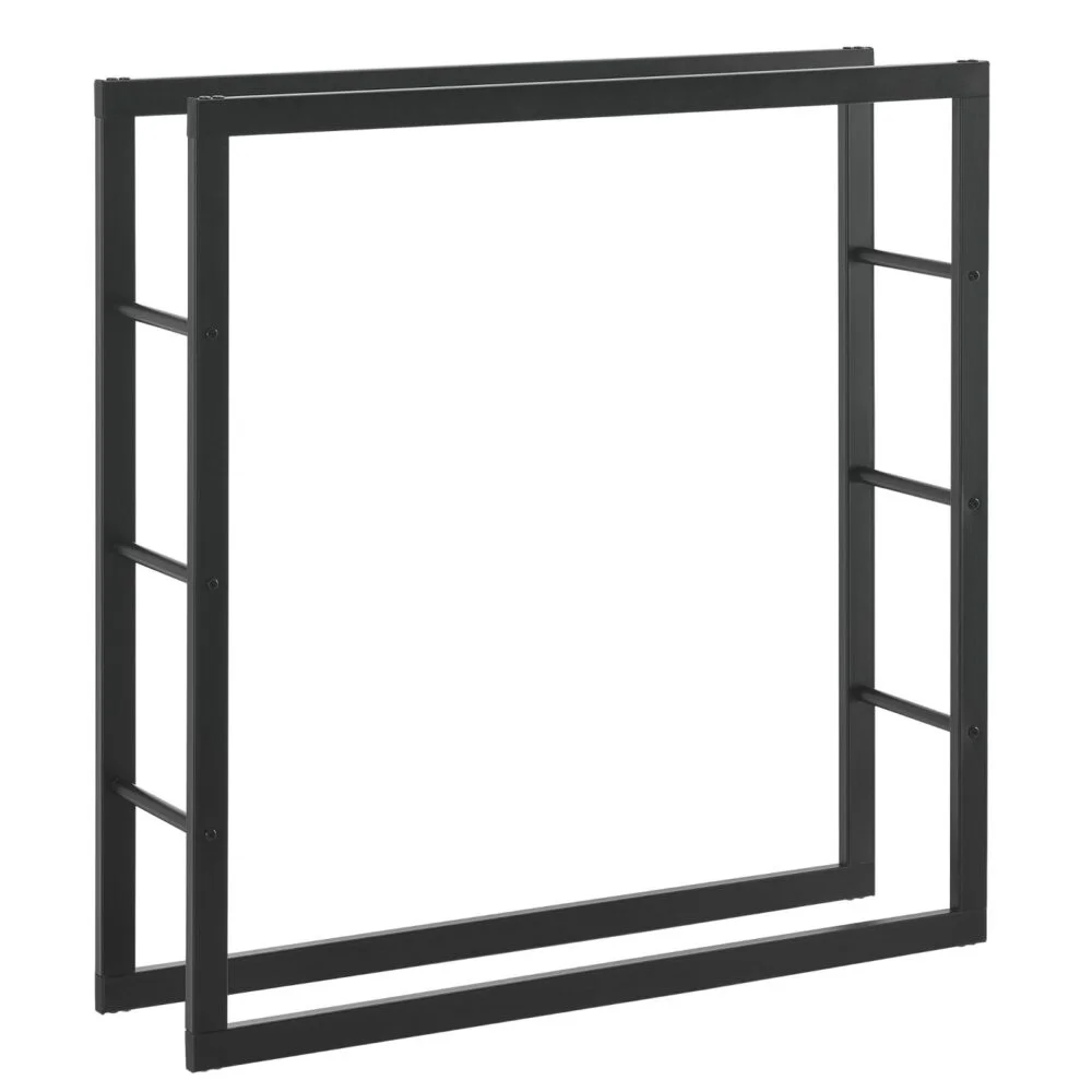 Držalo za drva Täby 100 - jeklo - 100 x 25 x 100 cm - črno