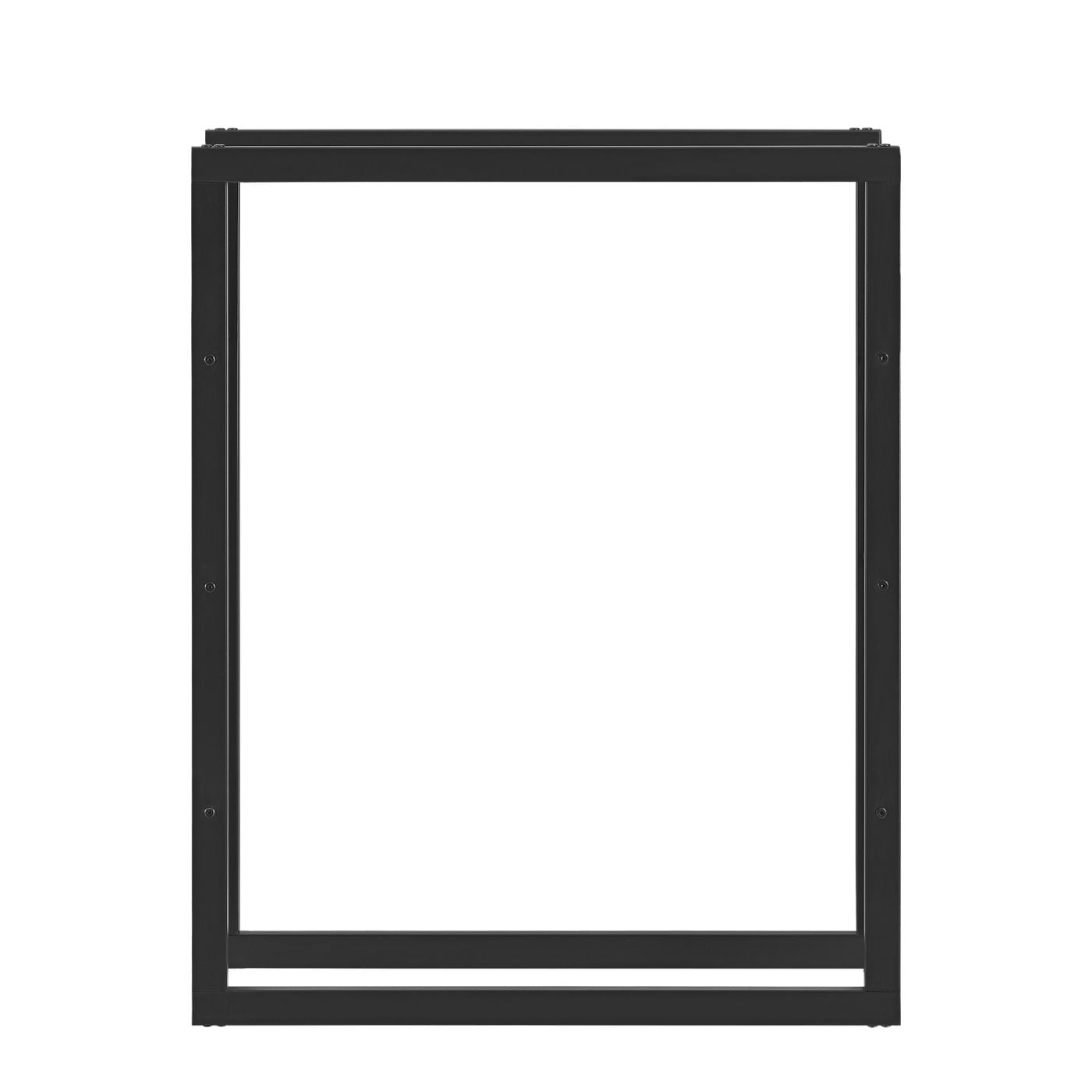 Držalo za drva Täby 80 - jeklo - 80 x 25 x 100 cm - črno