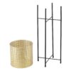 Set stojal za cvetlične lončke Mol - 2-delni Komplet - črno-zlat