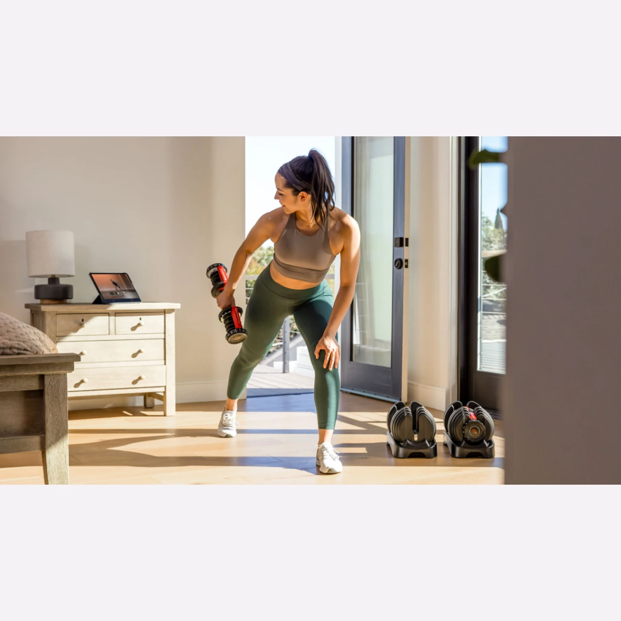 Bowflex SelectTech 552 - nastavljive enoročne uteži - par - od 2,3 kg do 23,9 kg