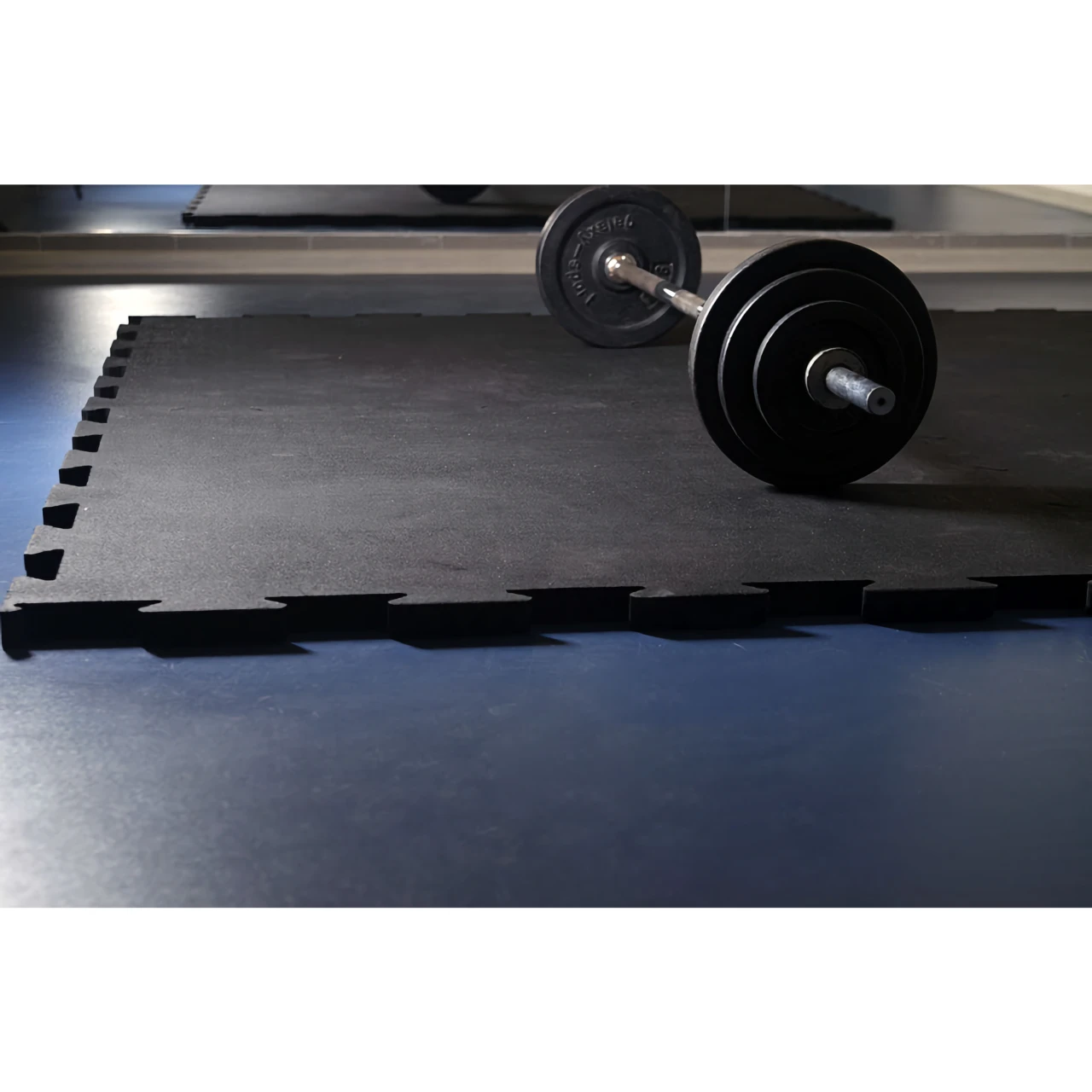 Fitmat Gumirana podloga - puzzla - črna - 1 m x 1 m - različne debeline