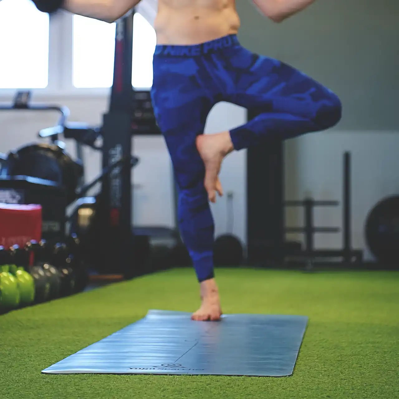 YogaSearcher Promat Yoga Mat - 4mm - blazina za jogo - modra