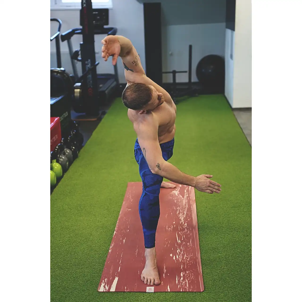 YogaSearcher Rubber Yoga Mat - 5mm - blazina za jogo - Terracotta (rdeča)