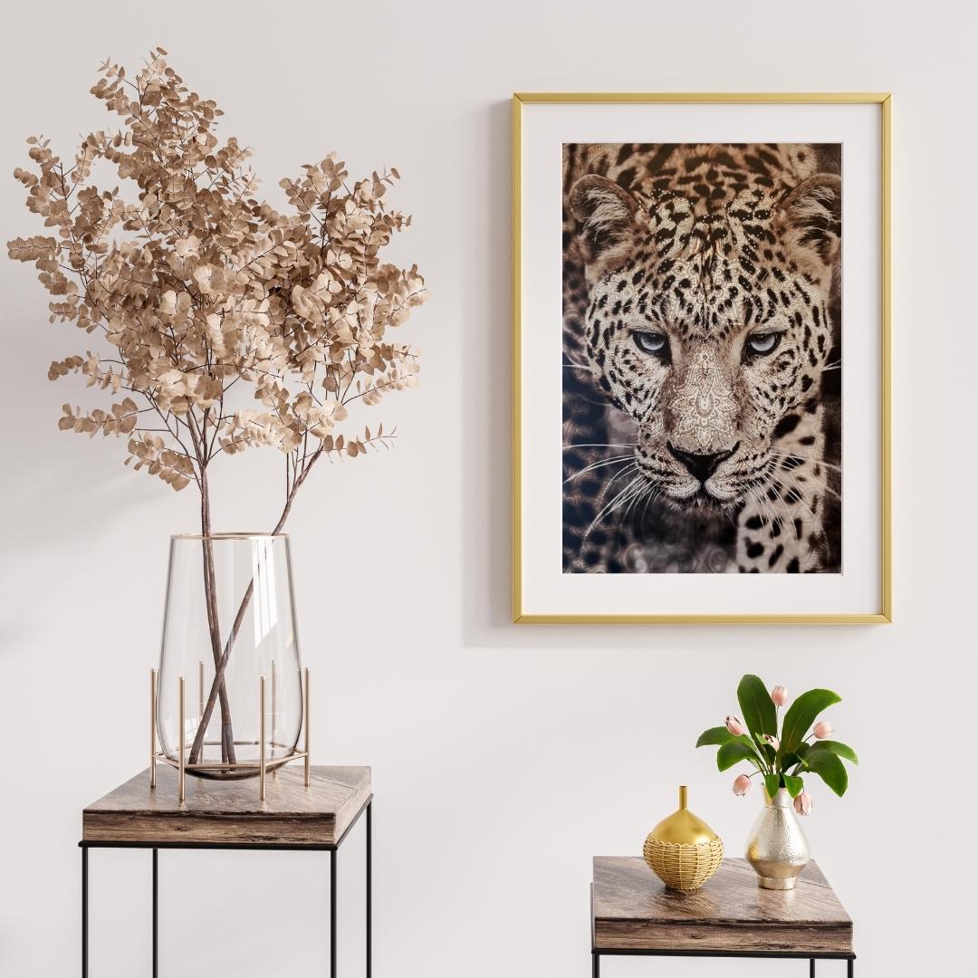 Mystic Leopard - stenska slika - 65 x 92,5 cm