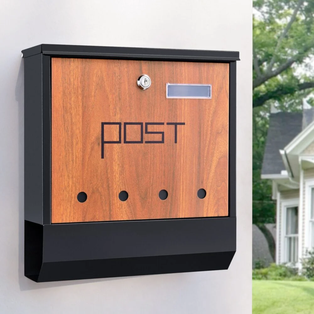 Poštni nabiralnik Binau antracit/les