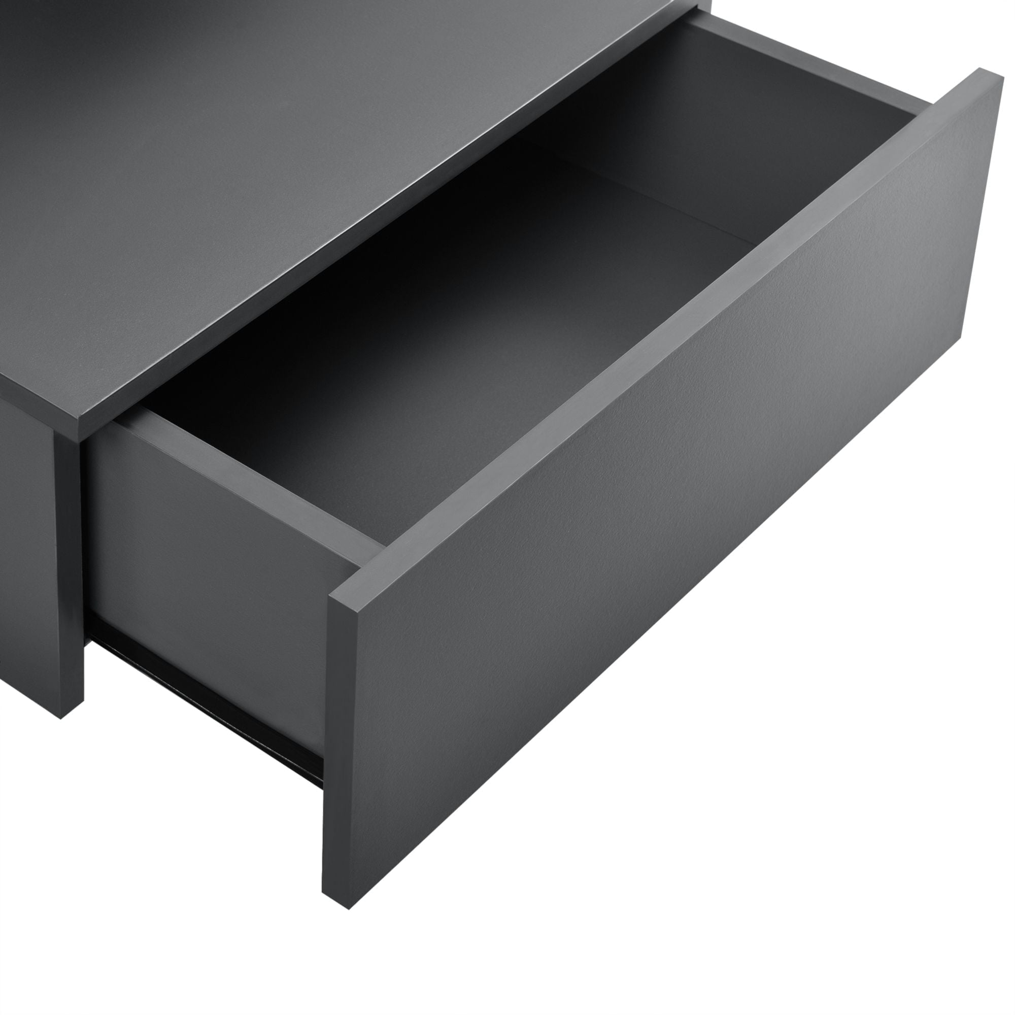 Stenska polica Amberg temno siva