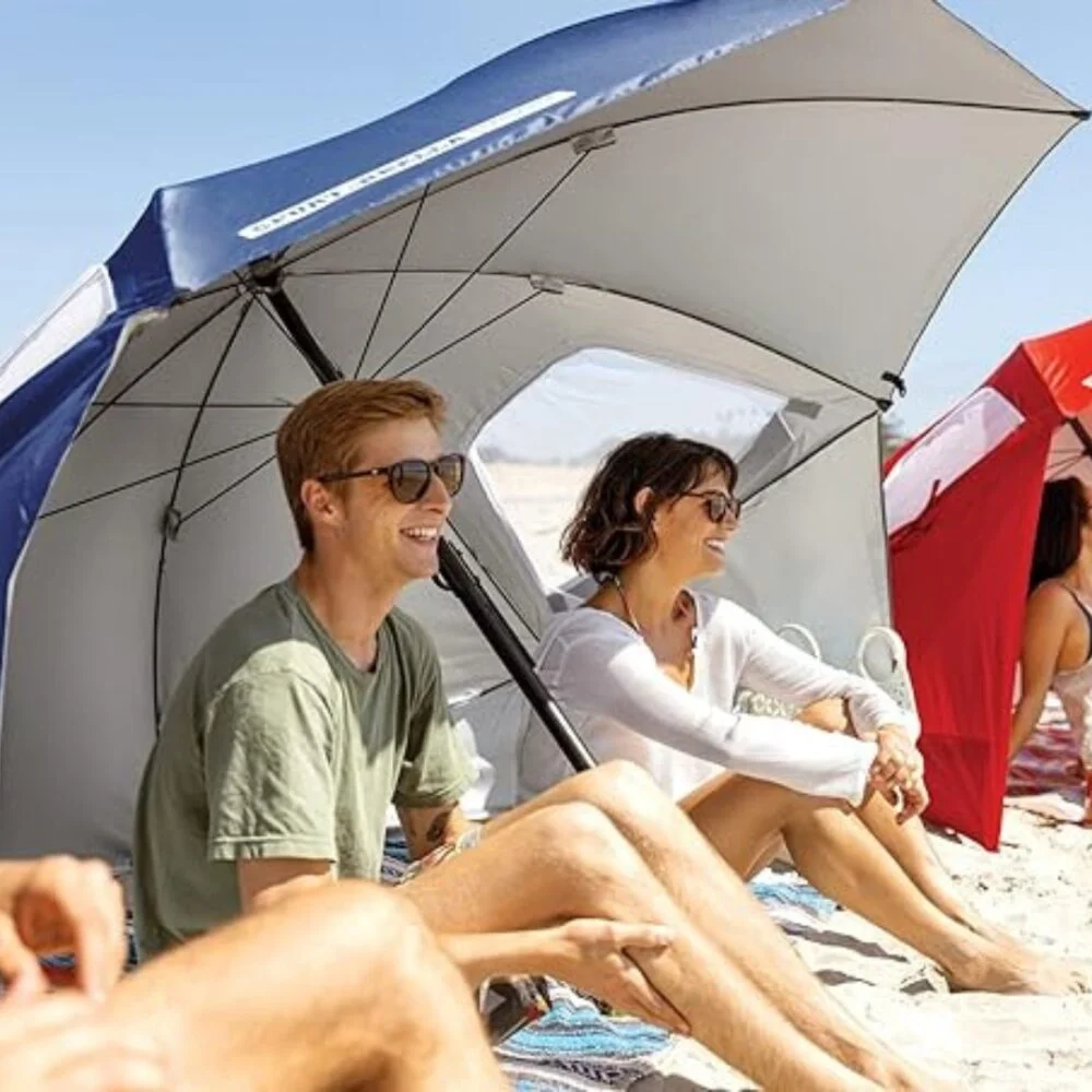 Sport-Brella Premiere - velik senčnik za plažo - 240 cm - UPF 50+ - blue