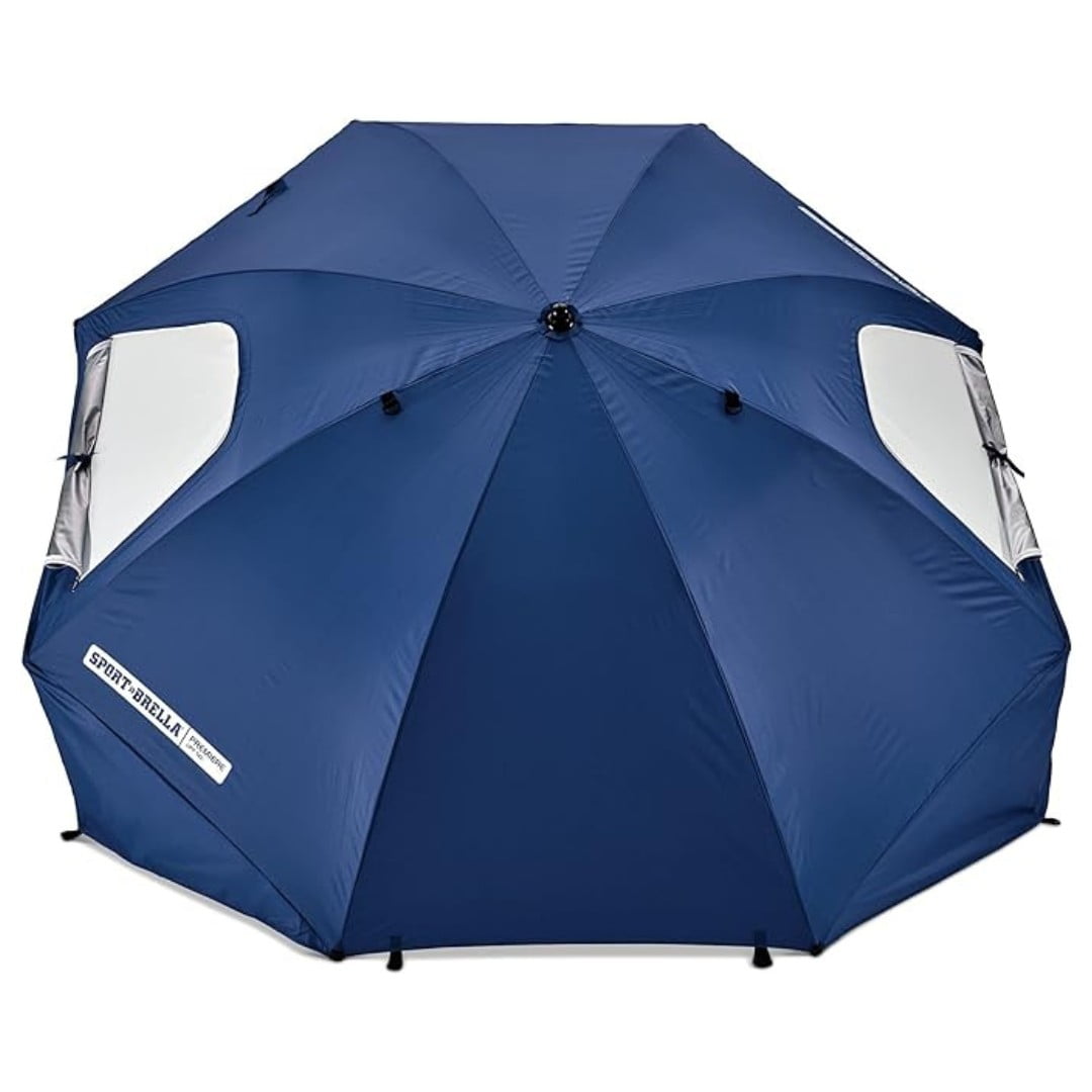 Sport-Brella Premiere - velik senčnik za plažo - 240 cm - UPF 50+ - blue