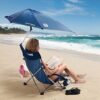 Sport-Brella Stol za plažo - z vrtljivim dežnikom - aqua