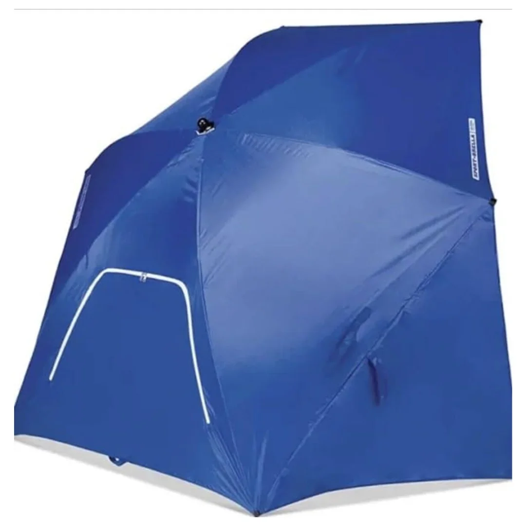 Sport-Brella Ultra - velik senčnik za plažo - 240 cm - UPF 50+ - blue
