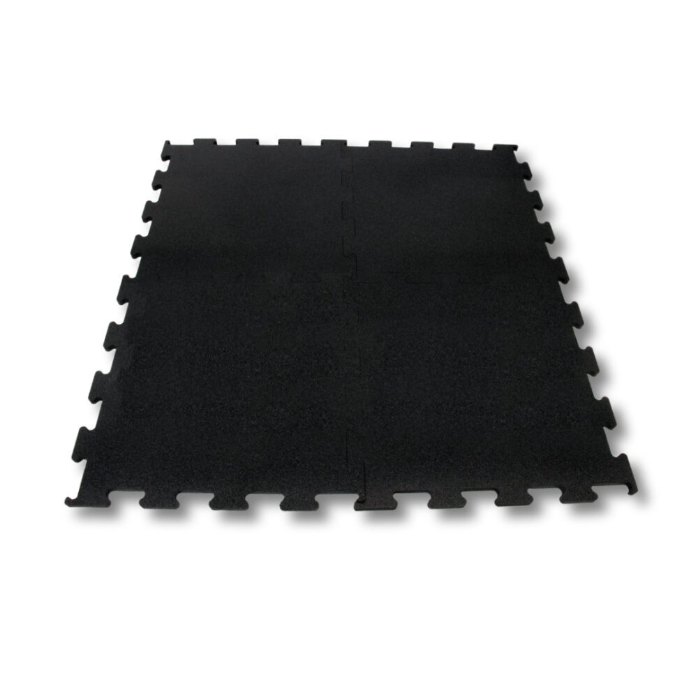 Gumirana slagalica 1 x 1 m x 10 mm | Crna | Jednostavna ugradnja i vrhunska zaštita poda!