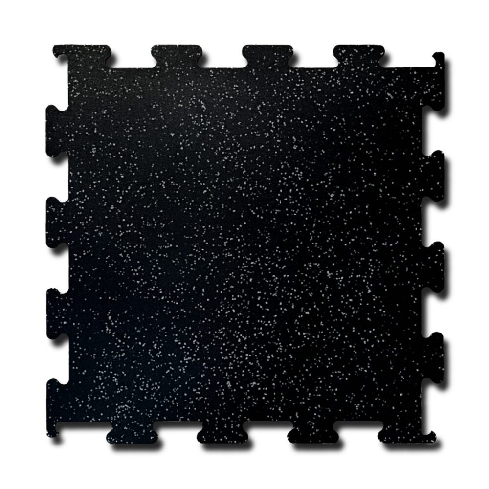 Gumirana slagalica 1 x 1 m x 10 mm sa sivim EPDM-om | Crna | Mozaik sa sivim EPDM uzorkom | Savršena zaštita i moderan izgled!